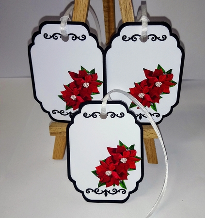CU Designer Resources Red Poinsettias  by Jackie Odonnell