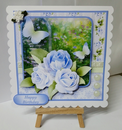 A Garden of Roses - Decoupage Card Mini Kit by Jackie Odonnell