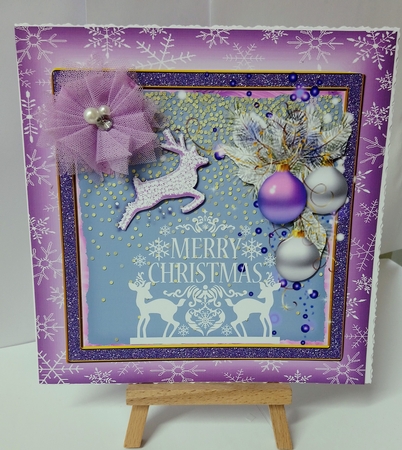 Purple Sparkle Christmas mini kit by Jackie Odonnell