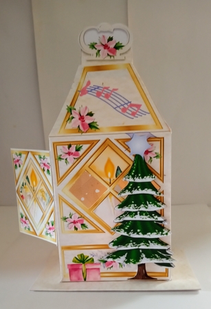 CHRISTMAS GIFT LANTERN CARD - Angels Voices by Jackie Odonnell
