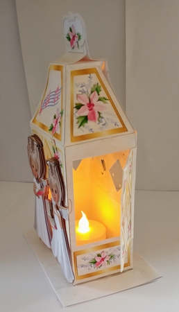 CHRISTMAS GIFT LANTERN CARD - Angels Voices by Jackie Odonnell