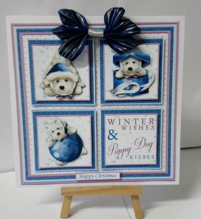 CHRISTMAS WESTIE 7.5 Quick Cards & Decoupage Bumper Kit  by Jackie Odonnell