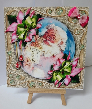Frosted Christmas Orb Naughty or Nice by Jackie Odonnell