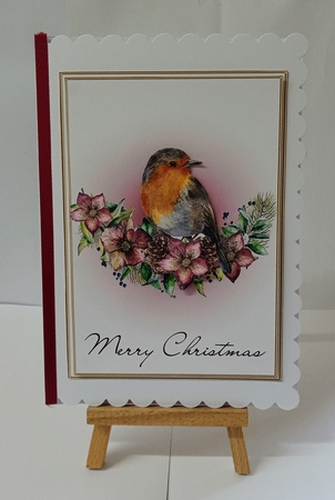 Robin & Hellebores 5x7 Card Kit by Jackie Odonnell