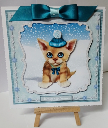 Christmas kitten mini kit by Jackie Odonnell