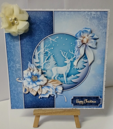 Christmas Stag 8x8 Mini Kit by Jackie Odonnell
