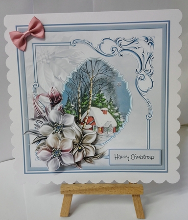 Winter flowers 7x7 by Jackie Odonnell
