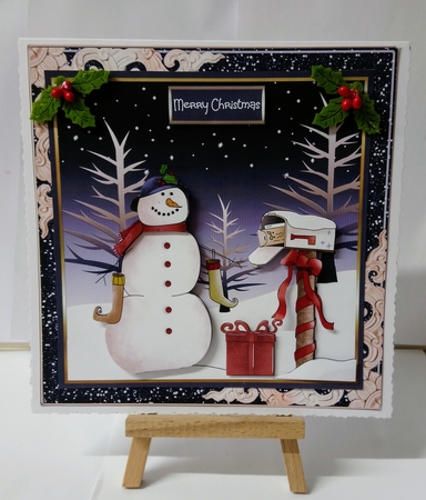 Snowman gets Christmas mail by Jackie Odonnell