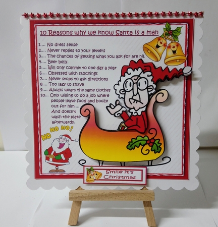 7x7 Gus reasons why Santa is a man mini kit by Jackie Odonnell
