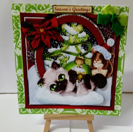 Christmas Kitten by Jackie Odonnell