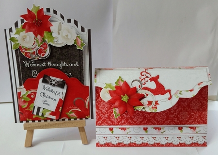 Wonderful Christmas Time Shaped Card & More by Jackie Odonnell