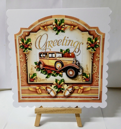 Vintage Christmas Male Car Mini Kit by Jackie Odonnell
