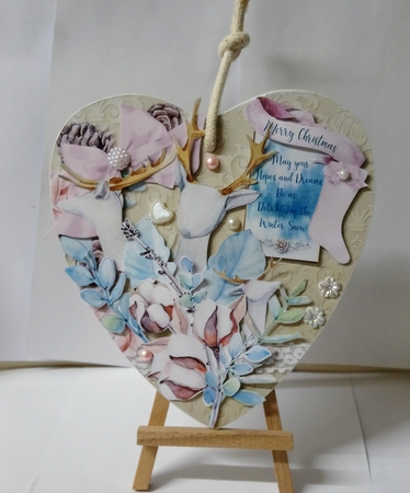 A Delicate Winter Hanging Baubles Trio by Jackie Odonnell