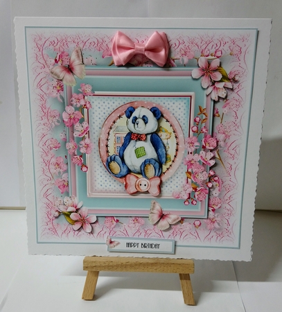 Panda Bear Birthday Card Kit by Jackie Odonnell