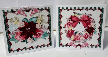 Christmas Floral Rhapsody Keeping it Simple 6x6 Card Kit by Jackie Odonnell