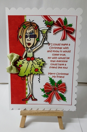 J.J. Christmas wish for a friend mini kit by Jackie Odonnell