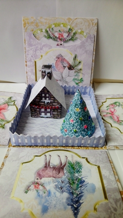 A Christmas Stag Exploding Box Surprise Kit. by Jackie Odonnell