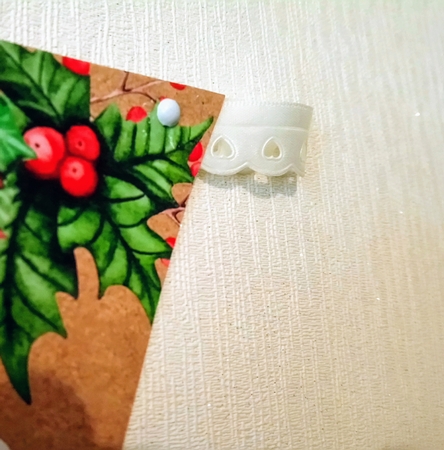 Printable Poinsettia on Kraft Paper Bunting by Jackie Odonnell
