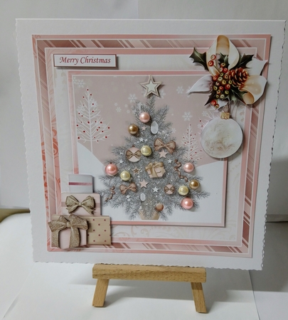 ROSE GOLD CHRISTMAS 7.5 Decoupage & Insert Bumper Kit by Jackie Odonnell