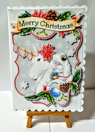 Festive Friends Unicorn by Jackie Odonnell