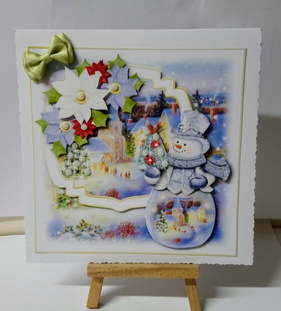 Mr Snowman 4 Mini Kit PLUS a 5x5 inch Cut and Fold Card by Jackie Odonnell