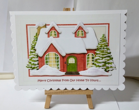 Christmas Home card Toppers & Inserts A5  by Jackie Odonnell