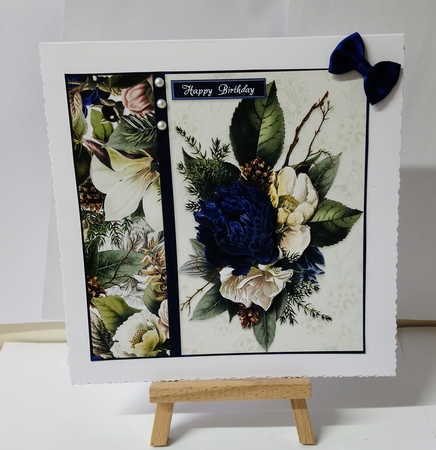 Winter Floral Side Panel Card Topper- Design 2 by Jackie Odonnell