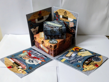 Caution Men at Work Exploding Box Surprise Kit. by Jackie Odonnell
