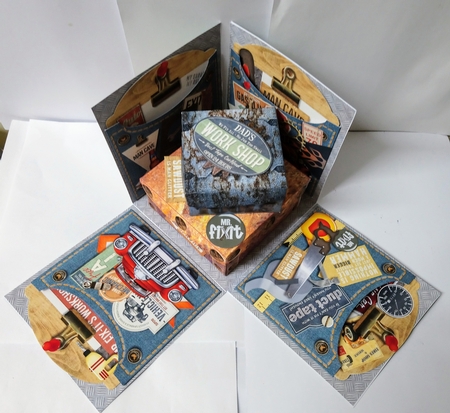 Caution Men at Work Exploding Box Surprise Kit. by Jackie Odonnell