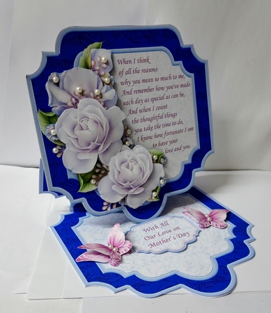 WHEN I THINK VERSE Large Easel Card Kit & Decoupage 7.7 All Occasions by Jackie Odonnell