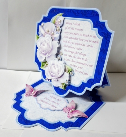 WHEN I THINK VERSE Large Easel Card Kit & Decoupage 7.7 All Occasions by Jackie Odonnell