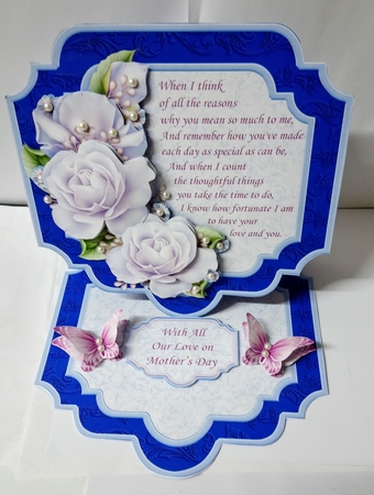 WHEN I THINK VERSE Large Easel Card Kit & Decoupage 7.7 All Occasions by Jackie Odonnell