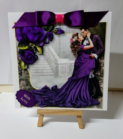 Frankly My Dear.....Purple Roses by Jackie Odonnell