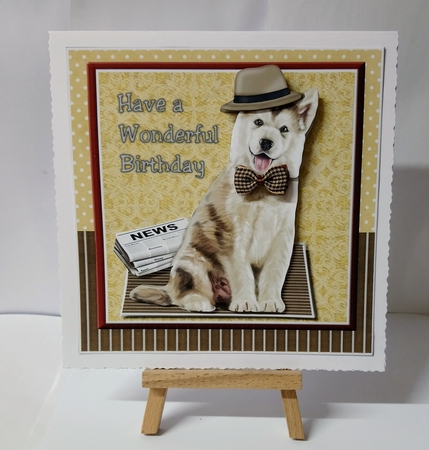 Male Card Birthday Dog by Jackie Odonnell