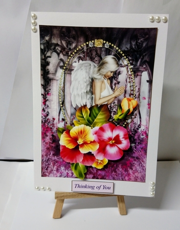 Silence Topper with Decoupage by Jackie Odonnell