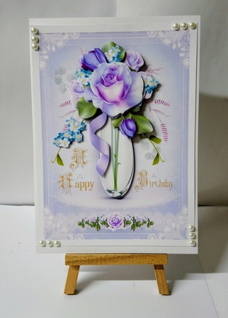 Vintage Violet Roses Mini Kit by Jackie Odonnell