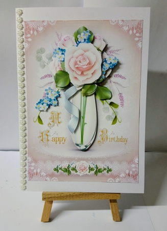 Vintage Peach Roses Mini Kit by Jackie Odonnell