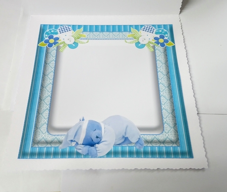 8 x 8 Insert For Baby Boy Is Blessing by Jackie Odonnell