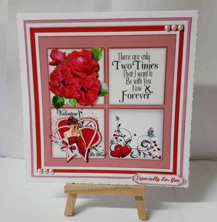 4 Square Valentine Be Mine  by Jackie Odonnell