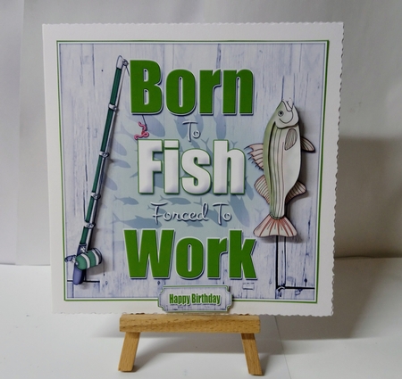Born To Fish 8x8 Mini Kit by Jackie Odonnell