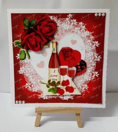 8x8 wine and roses for my love mini kit by Jackie Odonnell