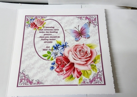 A get well note insert by Jackie Odonnell