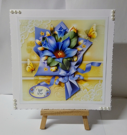 Lilac Bouquet Glossy Paper Mini Kit by Jackie Odonnell