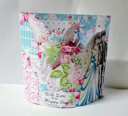 With All My Heart Double Bowed Front Card Kit by Jackie Odonnell