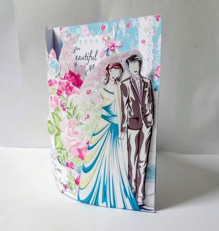 With All My Heart Double Bowed Front Card Kit by Jackie Odonnell