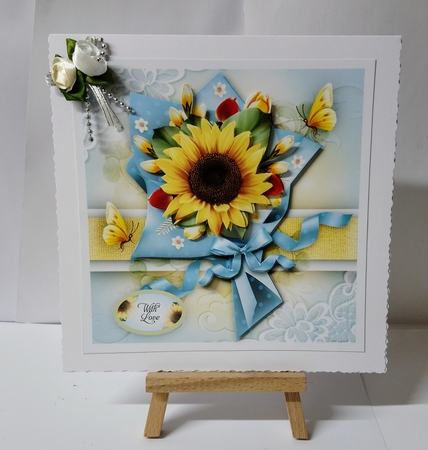 Sunflower Bouquet Glossy Paper Mini Kit by Jackie Odonnell
