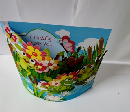 Toadally in Love Double Bowed Front Card Kit by Jackie Odonnell