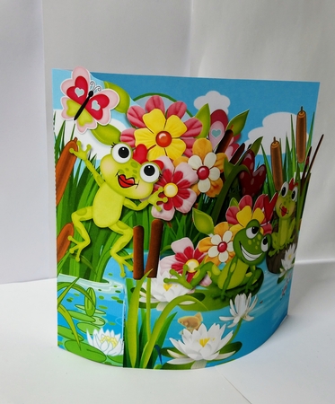 Toadally in Love Double Bowed Front Card Kit by Jackie Odonnell