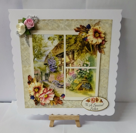 Country Cottage & Autumn Flowers Mini Kit by Jackie Odonnell