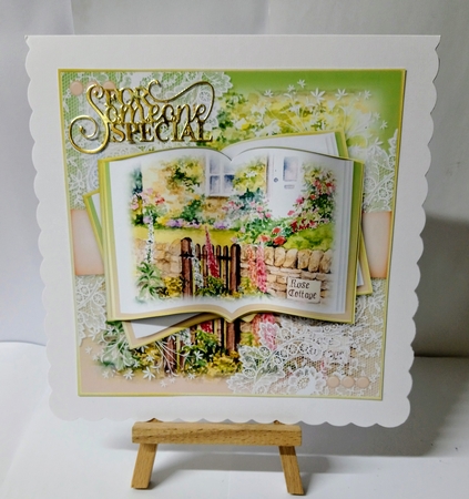 Rose Cottage Open Book by Jackie Odonnell